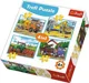 Puzzle Trefl Large construction machines, 4 in 1 (35+48+54+70 piese)