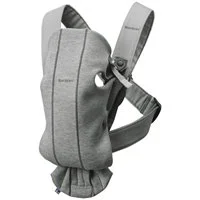 Анатомический мультифункциональный рюкзак-кенгуру BabyBjorn Mini Light Grey, 3D Jersey