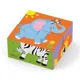 Cub-puzzle pe 6 parti din lemn Viga Toys Wild Animals