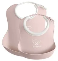 Комплект нагрудников BabyBjorn Baby Feeding Set Powder Pink, 2 шт.