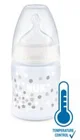 Biberon din plastic NUK First Choice Temperature Control cu tetina din silicon (0-6 luni), 150 ml