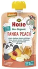 Piure Holle Panda Peach de piersici, caise, banane si grau spelt (8+ luni), 100 g