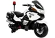 Motocicleta electrica LEANTOYS Politie YSA021A culoare alb-negru cu 2 motoare