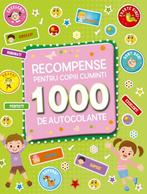 Recompense pentru copiii cuminti - 1000 de autocolante