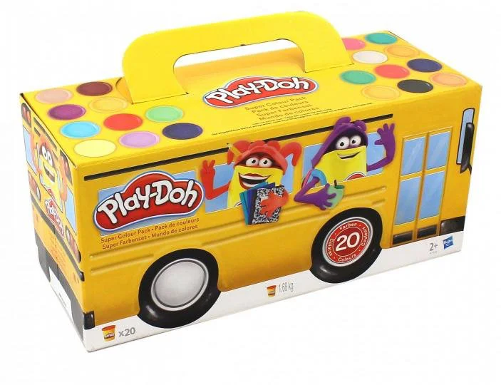 Set plastilina Super Color Pack Hasbro Play-Doh, 20 de cutii