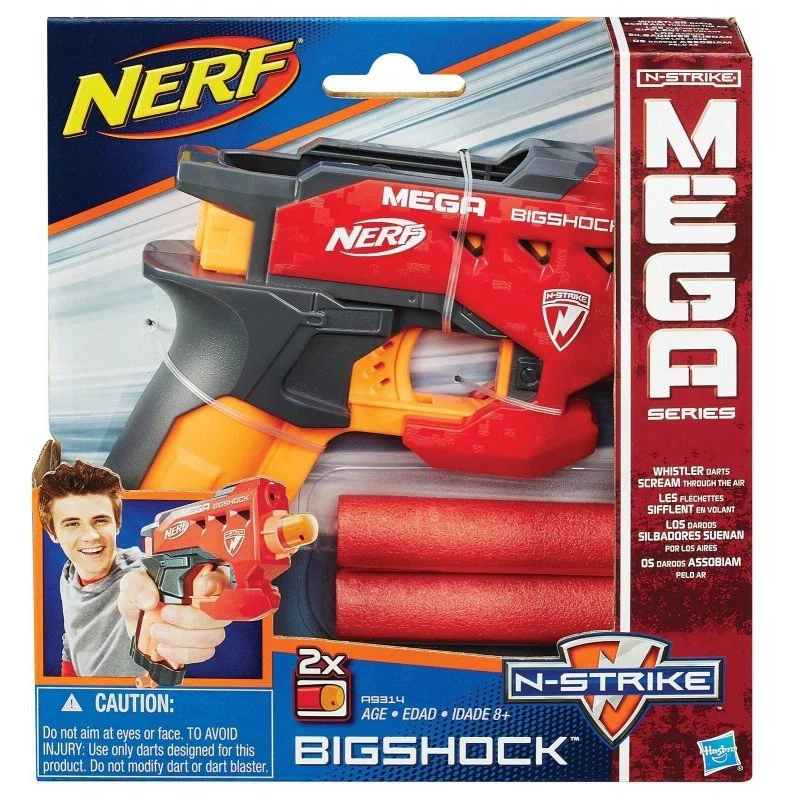 Игрушечное оружие Blaster Bigshock Mega N-Strike Nerf Hasbro