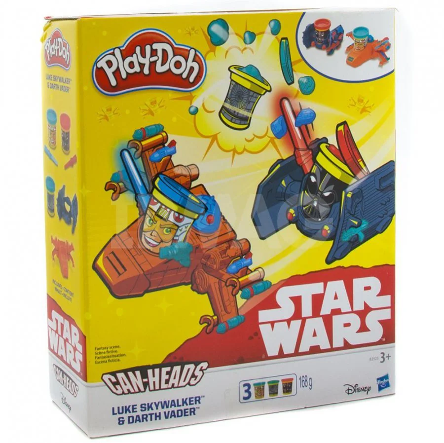 Набор пластилина Star Wars Hasbro Play-Doh, 3 коробок и аксессуары, ассортимент