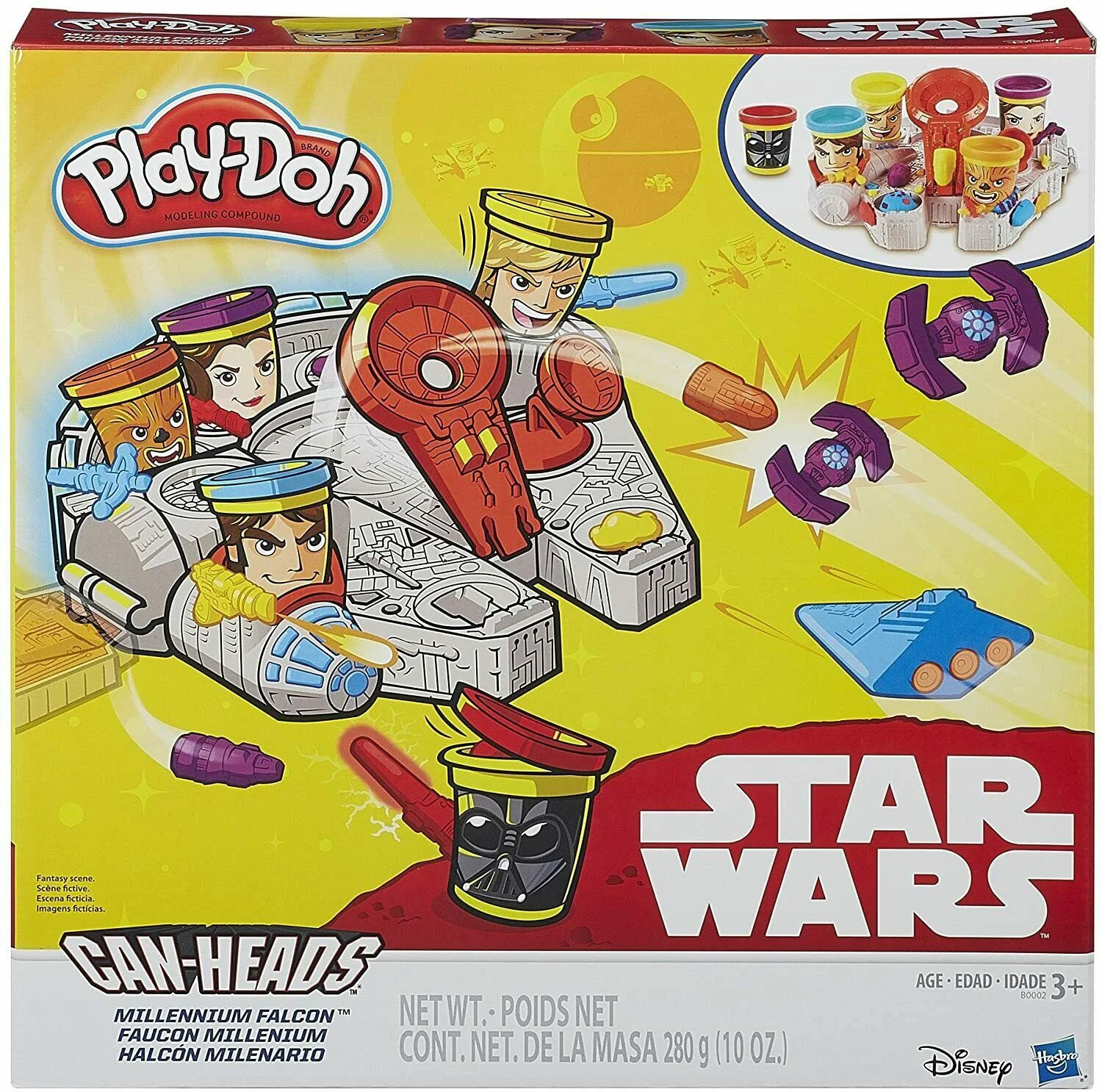 Набор пластилина Star Wars Hasbro Play-Doh, 5 коробок и аксессуары