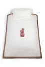 Set lenjerie de patut Specialbaby Gigi roz din 3 piese (Pentru patut de 120*60 cm)