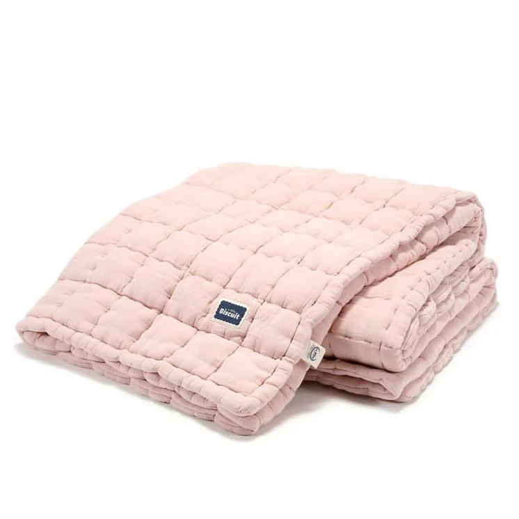 Хлопковое одеяло La Millou Biscuit Collection - Powder Pink , 140x200 cm