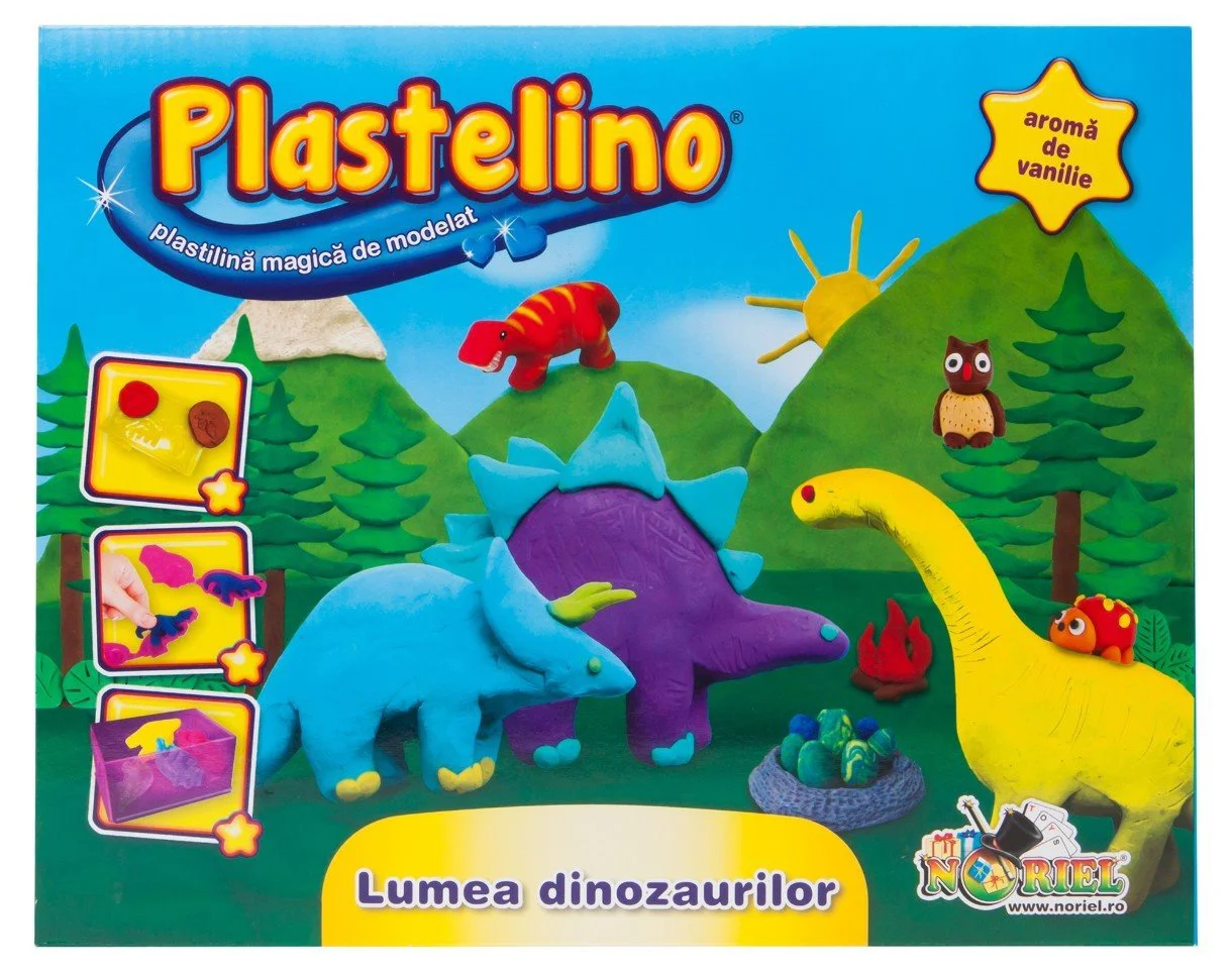 Набор для моделирования Noriel Plastelino "Мир динозавров"
