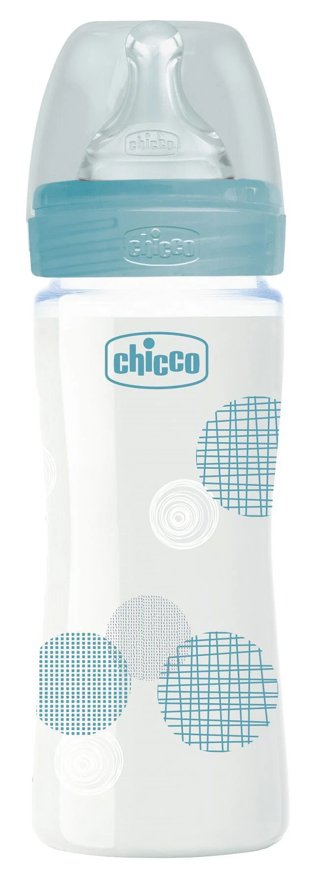 Biberon din sticla Chicco Boy cu tetina din silicon, 240 ml