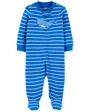 Carter's Pijama albastra cu dungi Balena