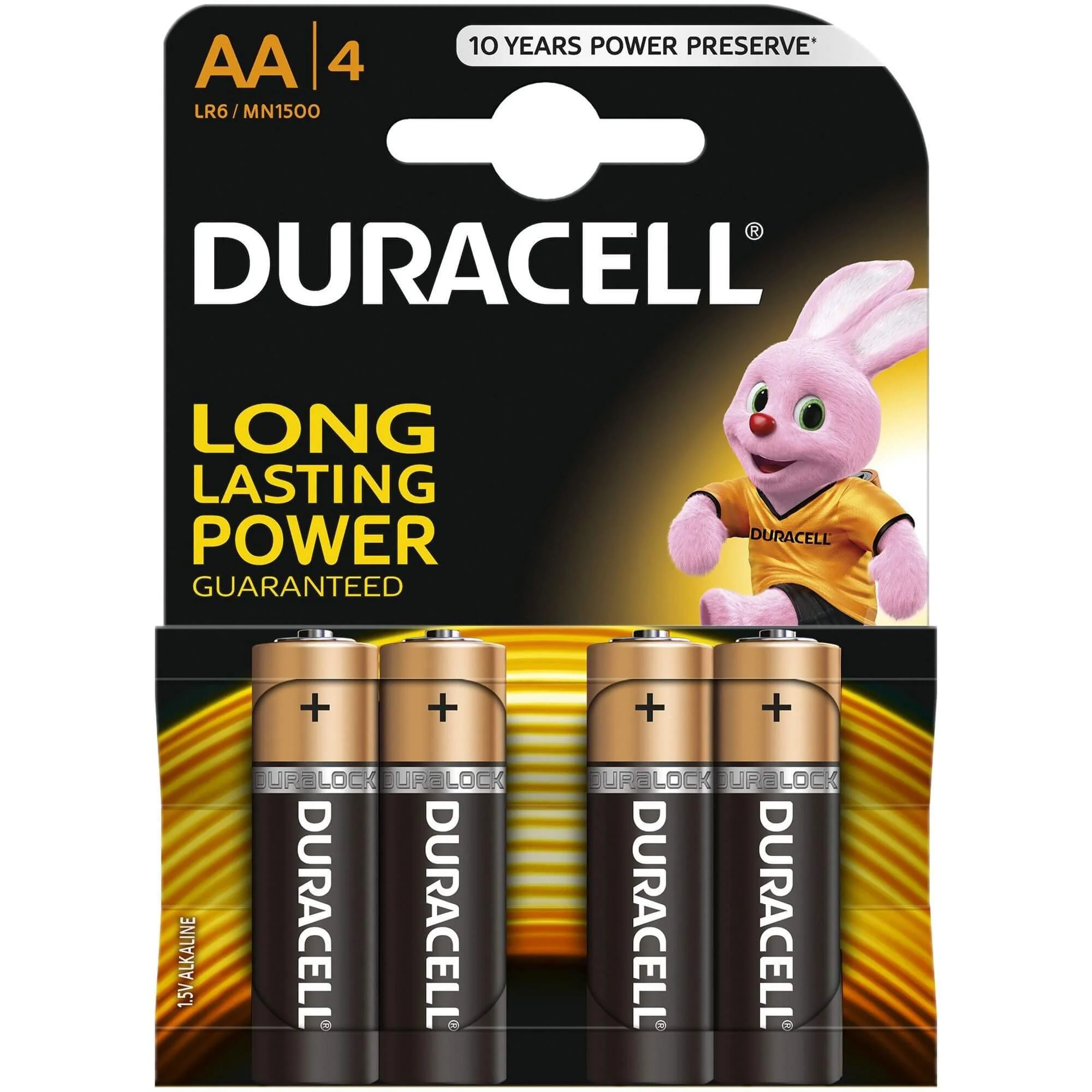 Baterii Duracell tip AA (LR6), 4 buc.