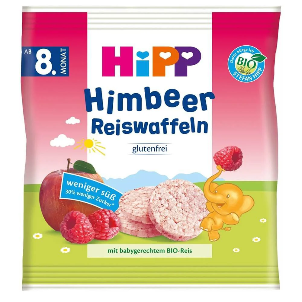 Рисовые хлебцы HiPP с малиной (8+ мес.), 30 г