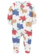 Carter's Pijama cu fermoar reversibil Hipopotam