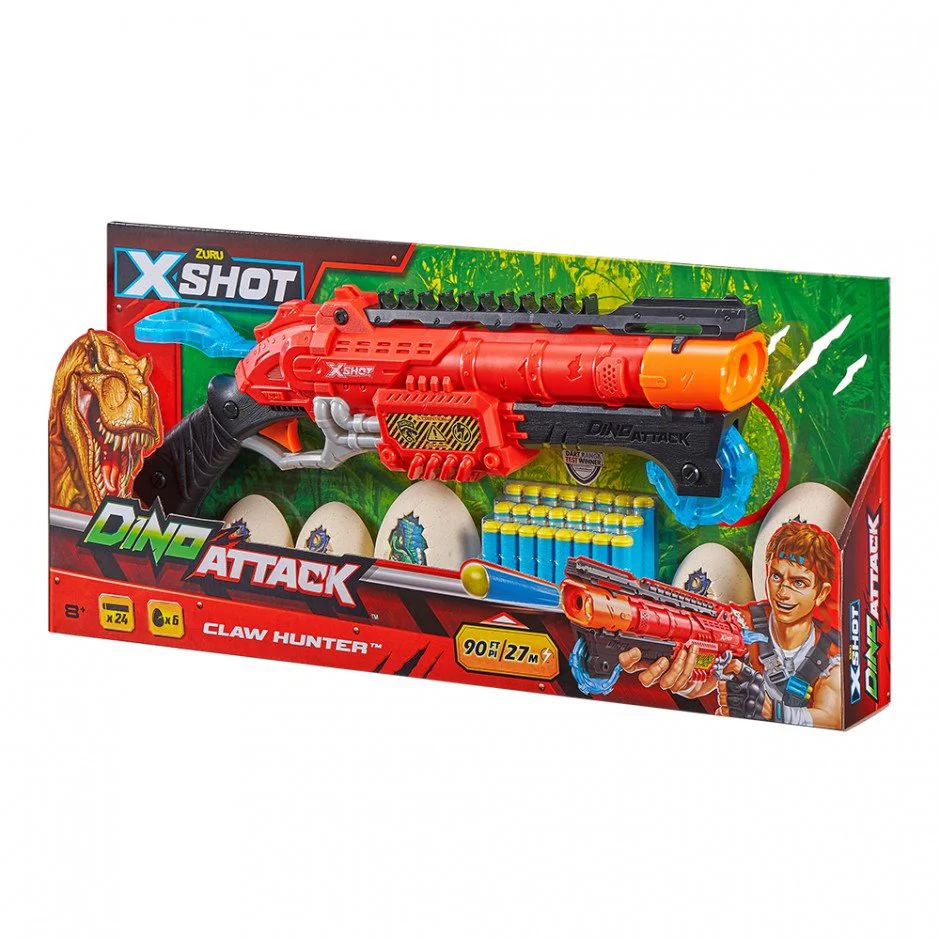 Игрушечный пистолет Dino Claw Hunter X-Shot (24 патронов)