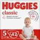 Scutece Huggies Classic Mega 5 (11-25 kg), 42 buc.
