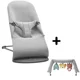 Кресло-шезлонг BabyBjorn Bliss Light Grey, Jersey с развивающий игрушкой