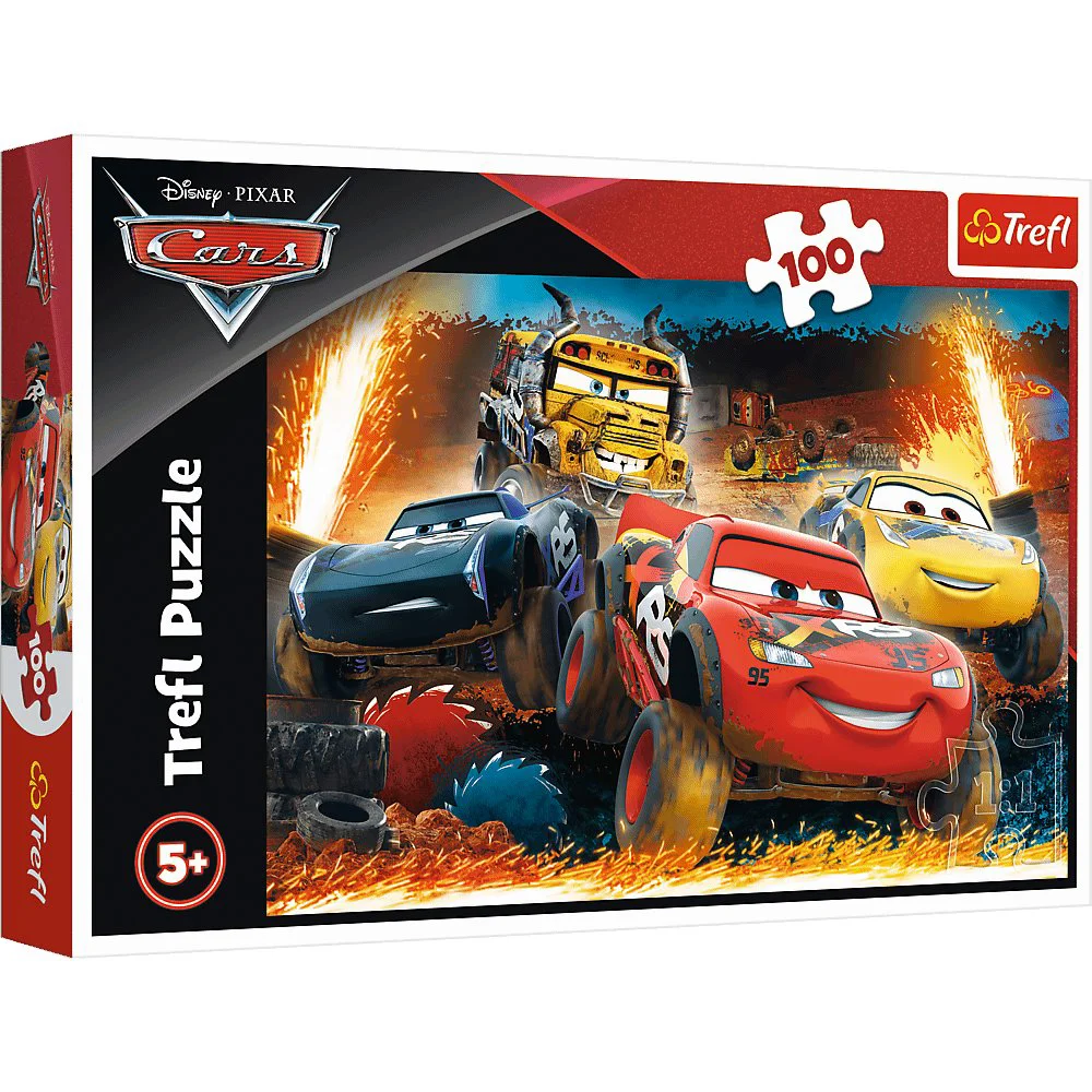 Puzzle Trefl Extreme race / Disney cars 3, 100 piese