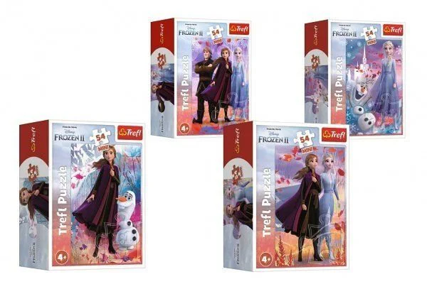 Mini puzzle Trefl In the world of Anna and Elsa / Disney Frozen 2, 54 piese