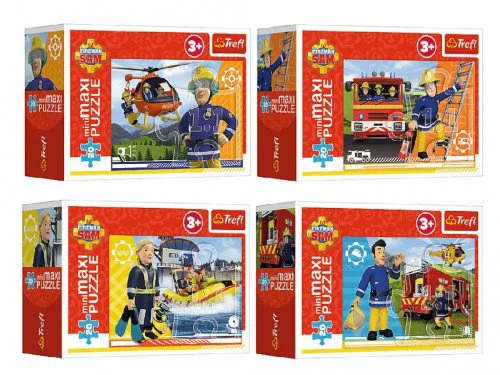 Puzzle Trefl MiniMaxi The heroic fireman Sam / Fireman Sam, 20 piese