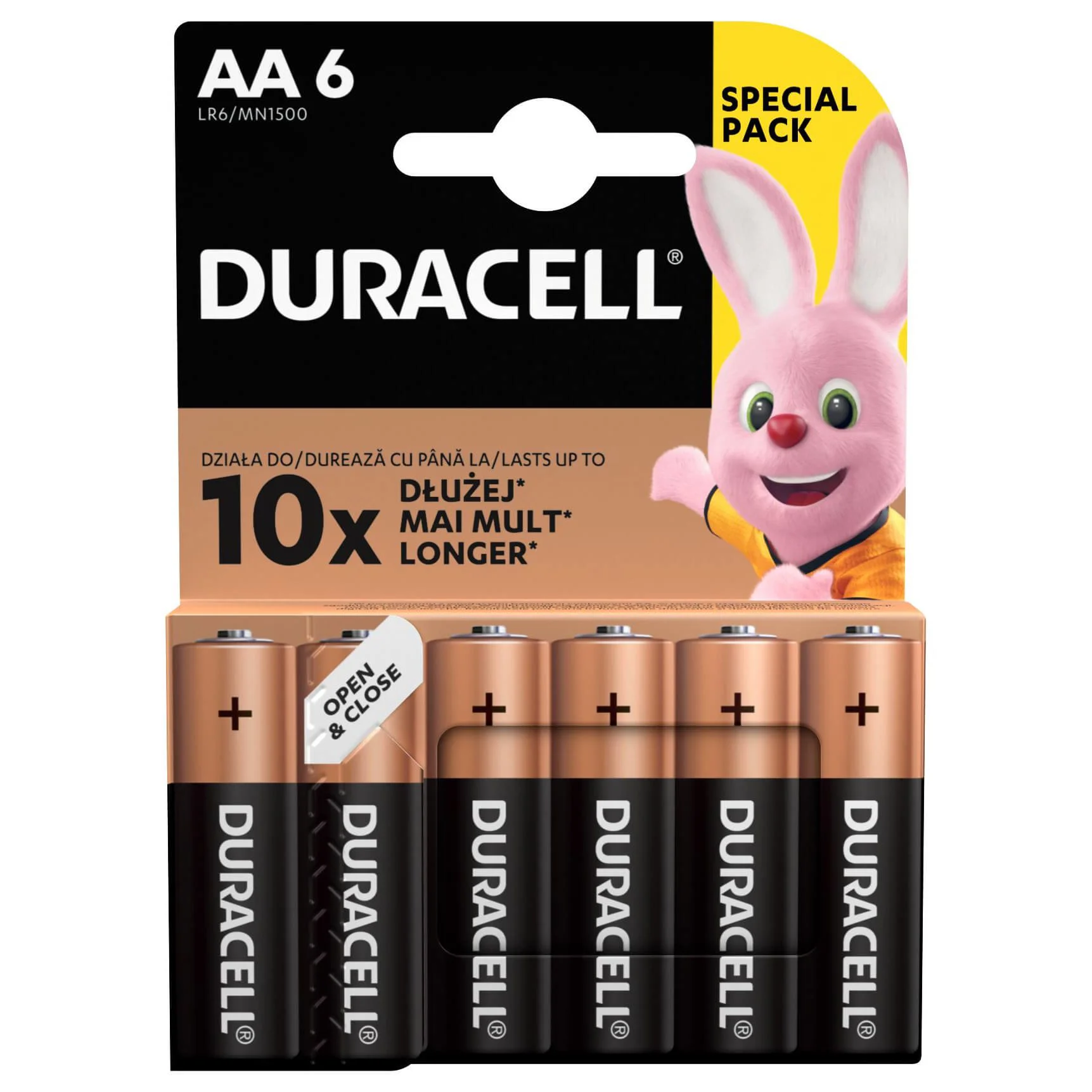 Батарейки Duracell AA (LR6), 6 шт.