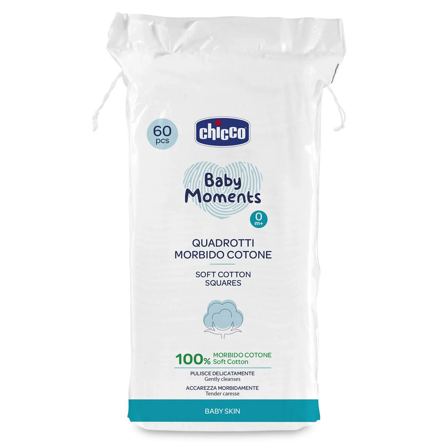 Dischete din bumbac Chicco Baby Moments, 60 buc.