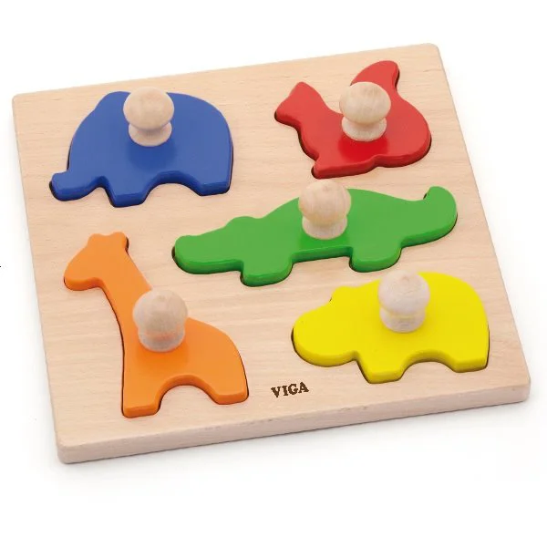 Puzzle din lemn Viga Toys Animale