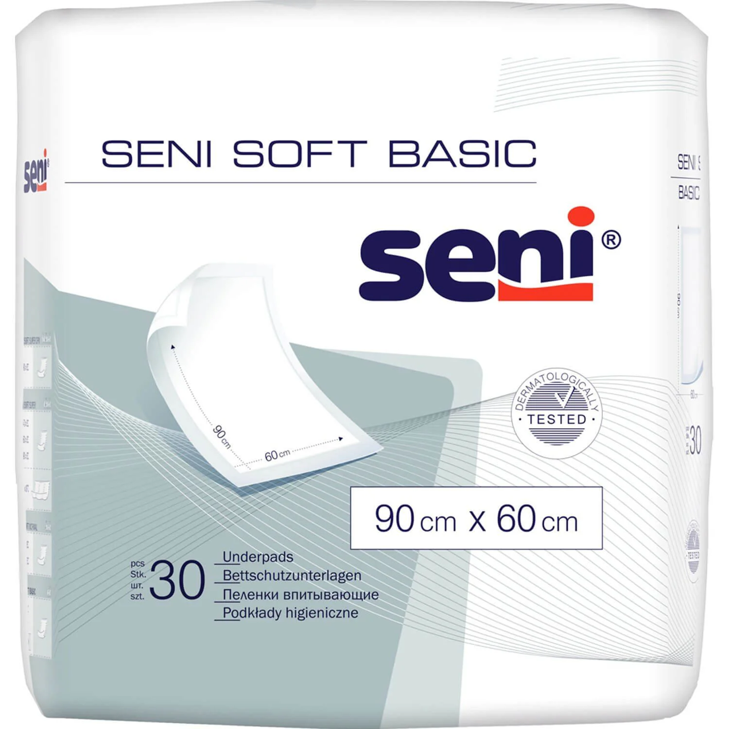Pelinci de unica folosinta Seni Soft Basic (60x90 cm), 30 buc.