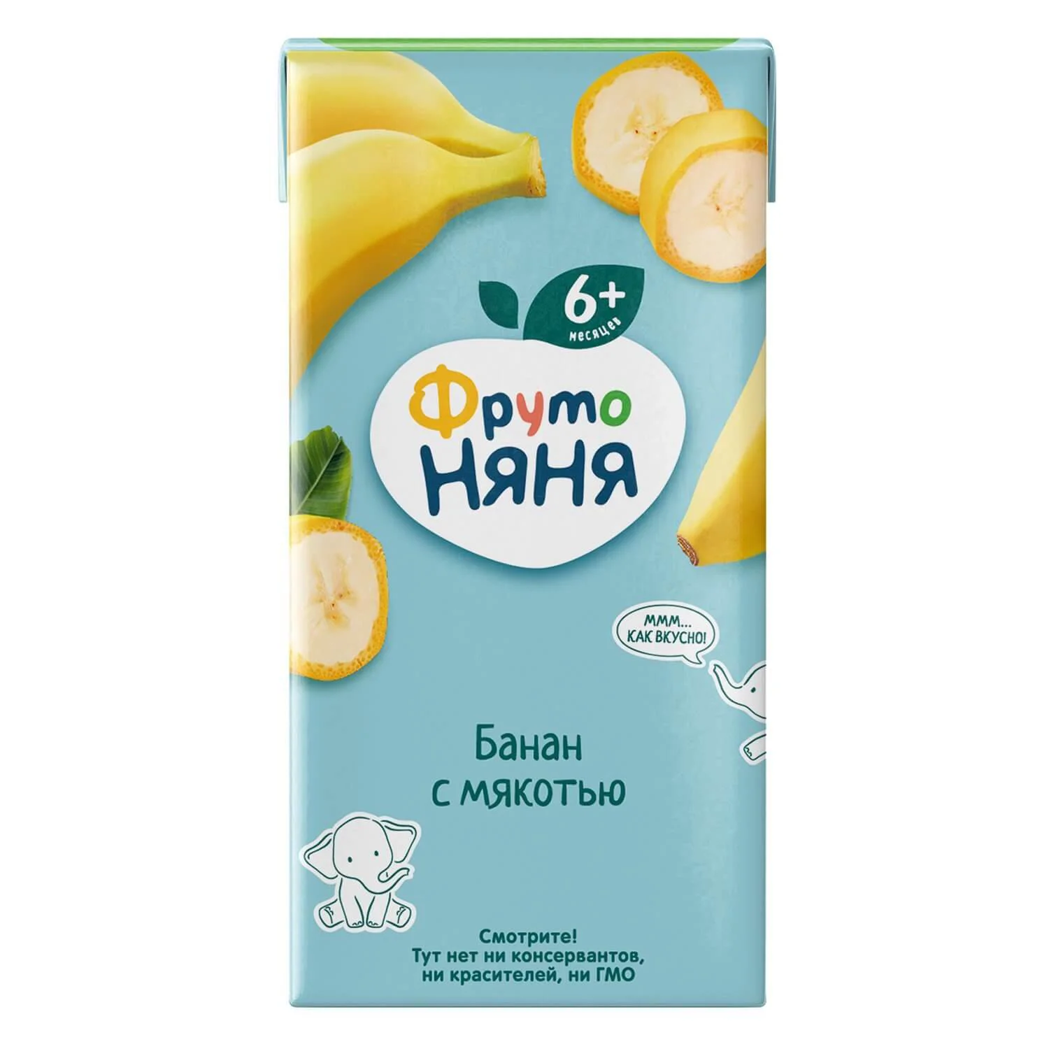 Suc ФрутоНяня din banane cu pulpa (6+ luni), 200 ml