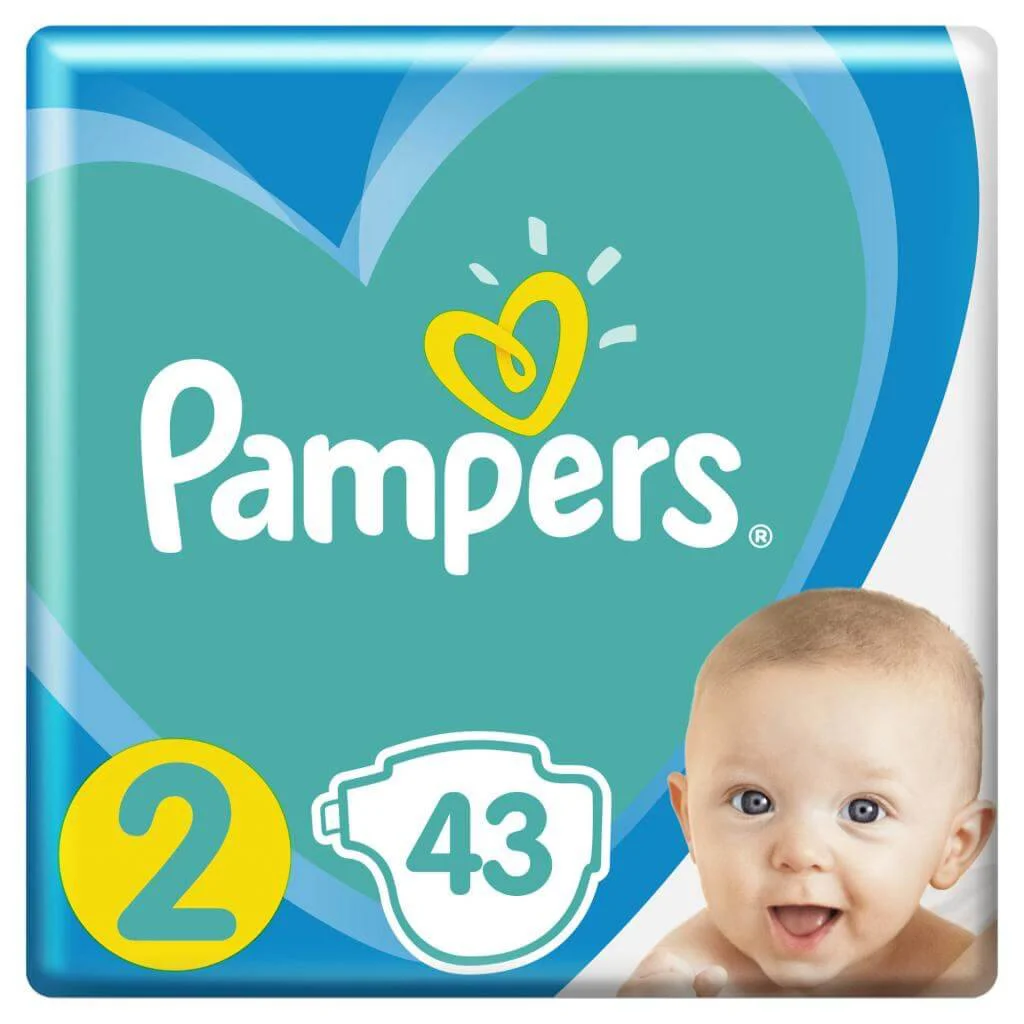 Подгузники Pampers New Baby 2 Mini (4-8 кг), 43 шт.