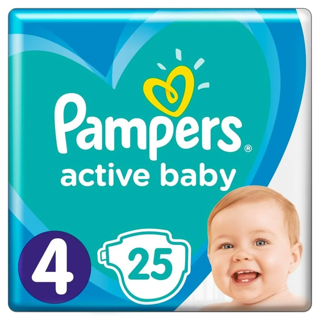 Scutece Pampers Active Baby 4 Maxi (9-14 kg), 25 buc.