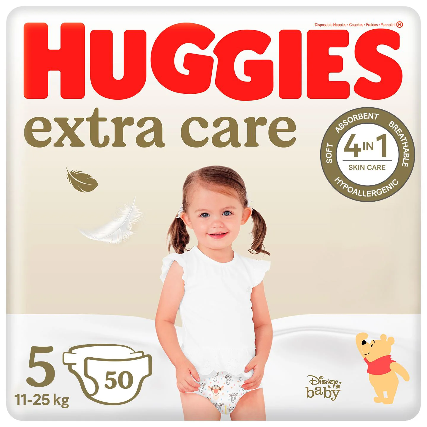 Подгузники Huggies Extra Care 5 (11-25 кг), 50 шт.