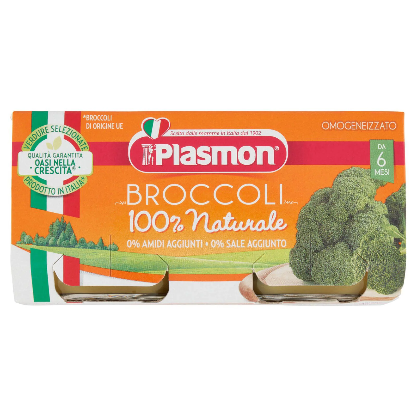 Piure Plasmon din broccoli (6+ luni), 2x80 g