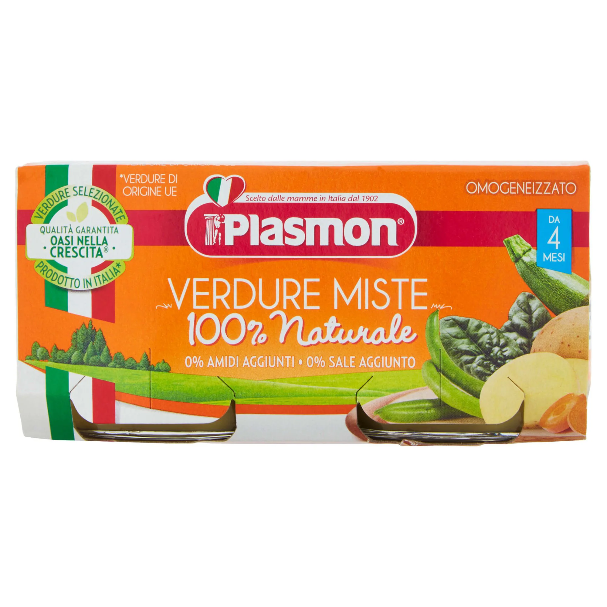 Piure Plasmon Mix de legume (4+ luni), 2x80 g
