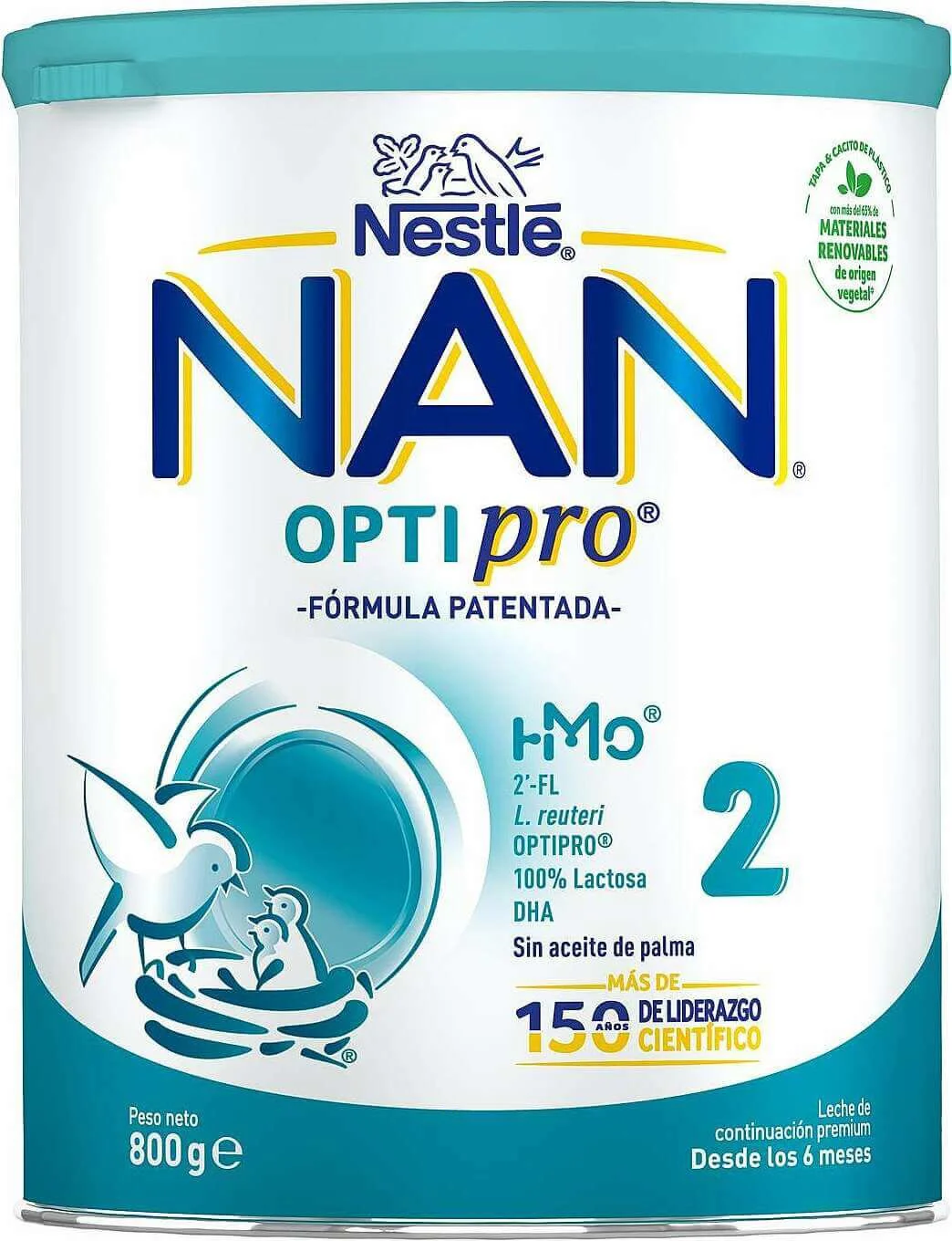 Детская молочная смесь Nestle Nan 2 (6+ мес.), 800 г