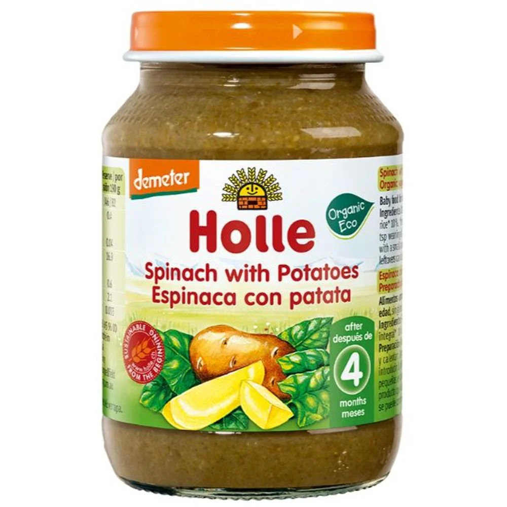 Piure Holle de spanac si cartofi (4+ luni), 190 g