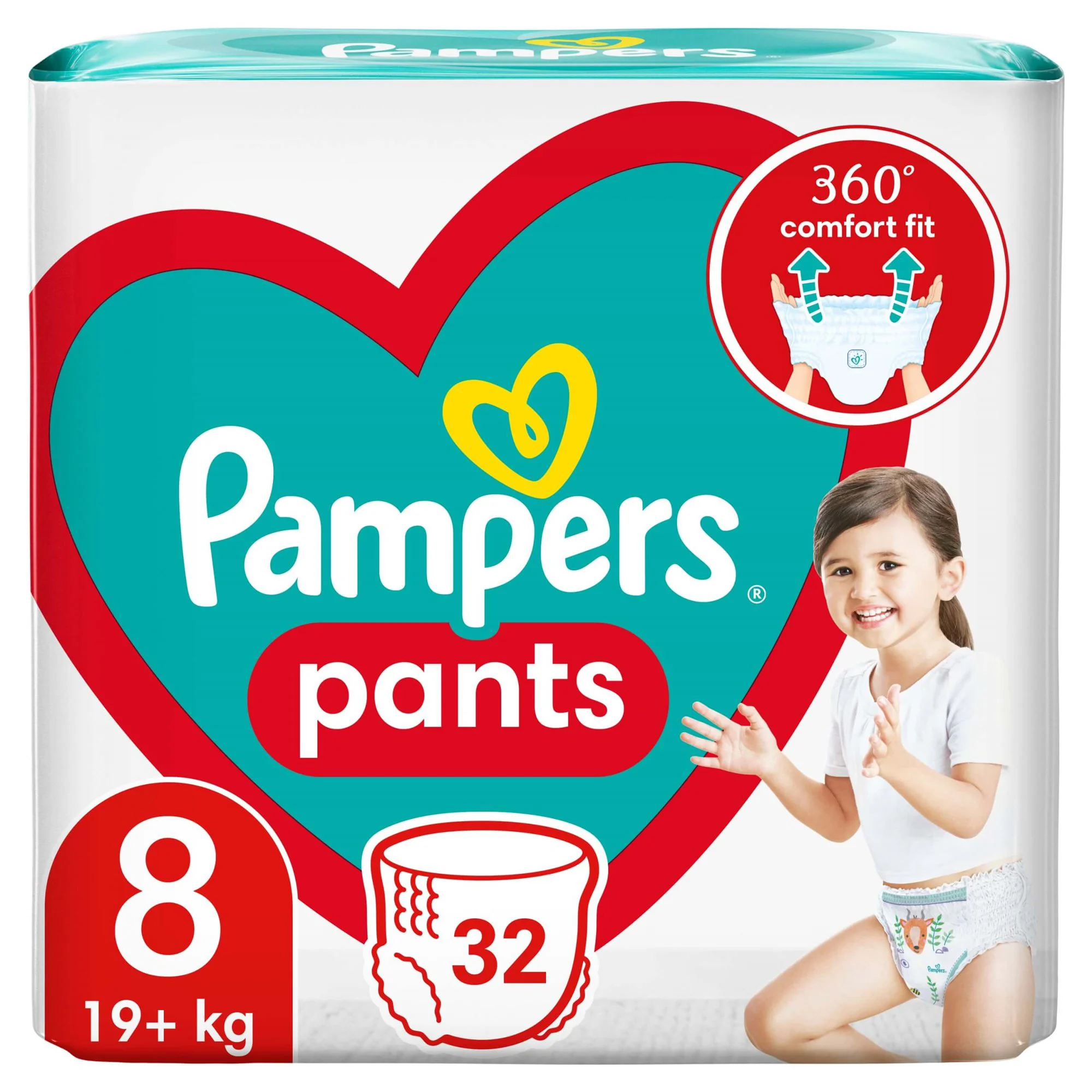 Трусики Pampers Pants Unisex 8 (19+ кг), 32 шт.