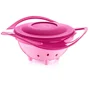 Многофункциональная миска с крышкой и вращением на 360 градусов BabyJem Amazing Bowl Pink