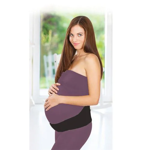 Centura abdominala pentru sustinere prenatala BabyJem Neagra, Marimea XL