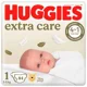 Scutece Huggies Extra Care Mega 1 (2-5 kg), 84 buc.