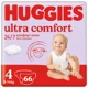 Scutece Huggies Ultra Comfort Mega 4 Unisex (8-14 kg), 66 buc.