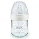 Бутылочка стекляннaя NUK Nature Sense с контролем температуры и cиликоновый соски, 120 мл