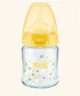 Бутылочка стеклянная NUK First Choice Plus с соской из силикона (0-6меc), 120 мл
