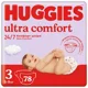 Подгузники Huggies Ultra Comfort Mega 3 Unisex (5-9 кг), 78 шт.
