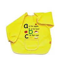 Нагрудник с рукавами для занятий BabyJem ABC Yellow