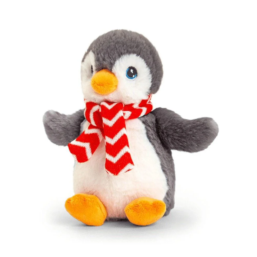 Jucarie de plus Keeleco Pinguin cu fular, 25 cm