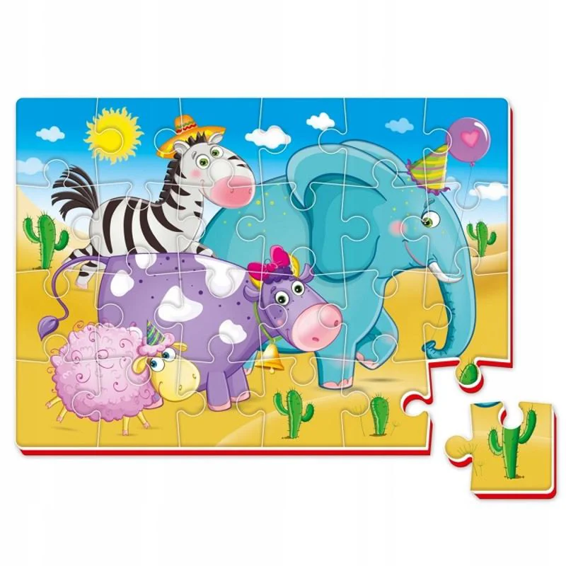 Puzzle moi A4 Roter Kafer Animale in pustiu, 24 elemente