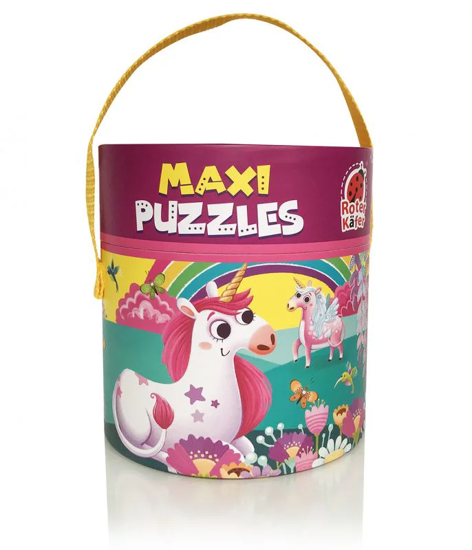 Maxi puzzle educativ Roter Kafe Unicorni in tub